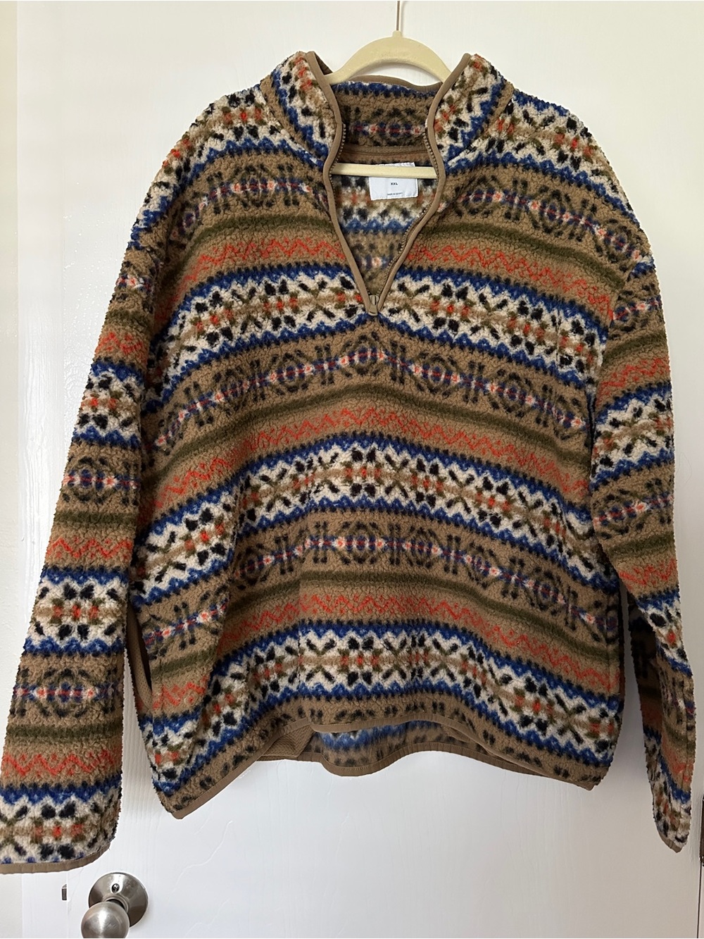 Old Navy Cozy Patterned Fleece Pullover